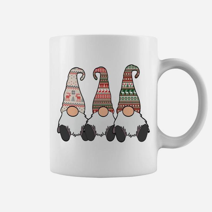 3 Nordic Gnomes Winter Christmas Swedish Tomte Cute Elves Coffee Mug