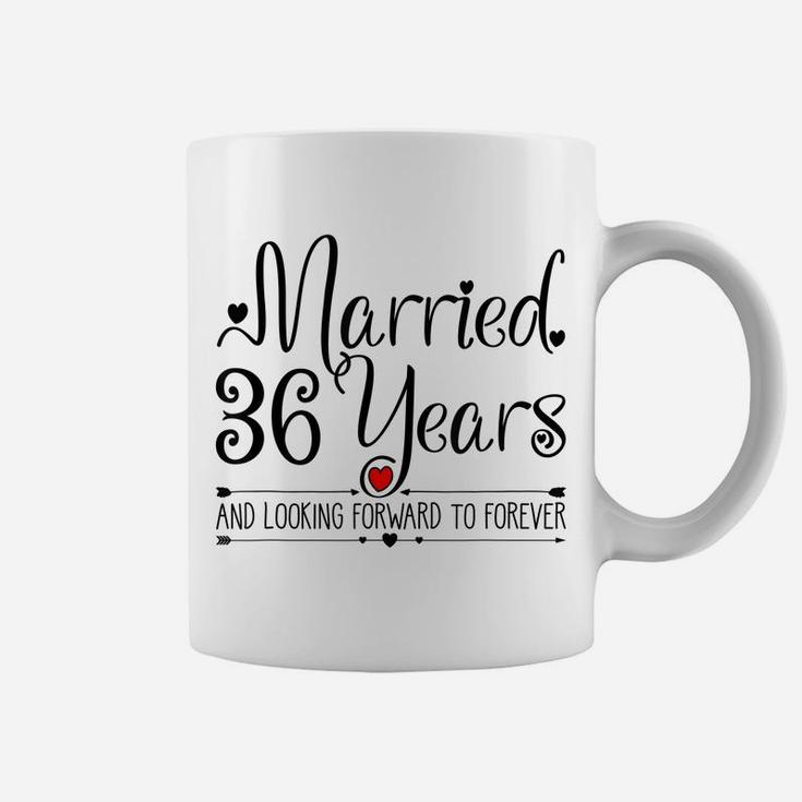 36Th Wedding Anniversary Gifts Her Just Married 36 Years Ago Coffee Mug