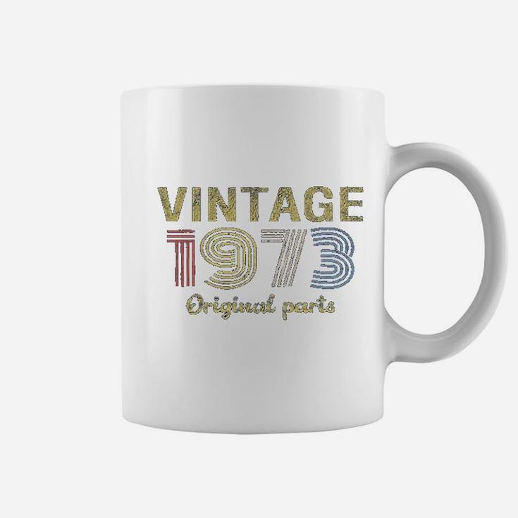 48Th Birthday Gift  Retro Birthday Vintage 1973 Original Parts Coffee Mug