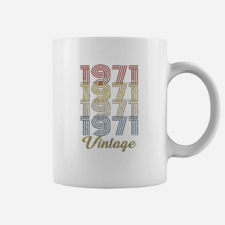 50Th Birthday Gift  Retro Birthday  1971 Vintage Coffee Mug