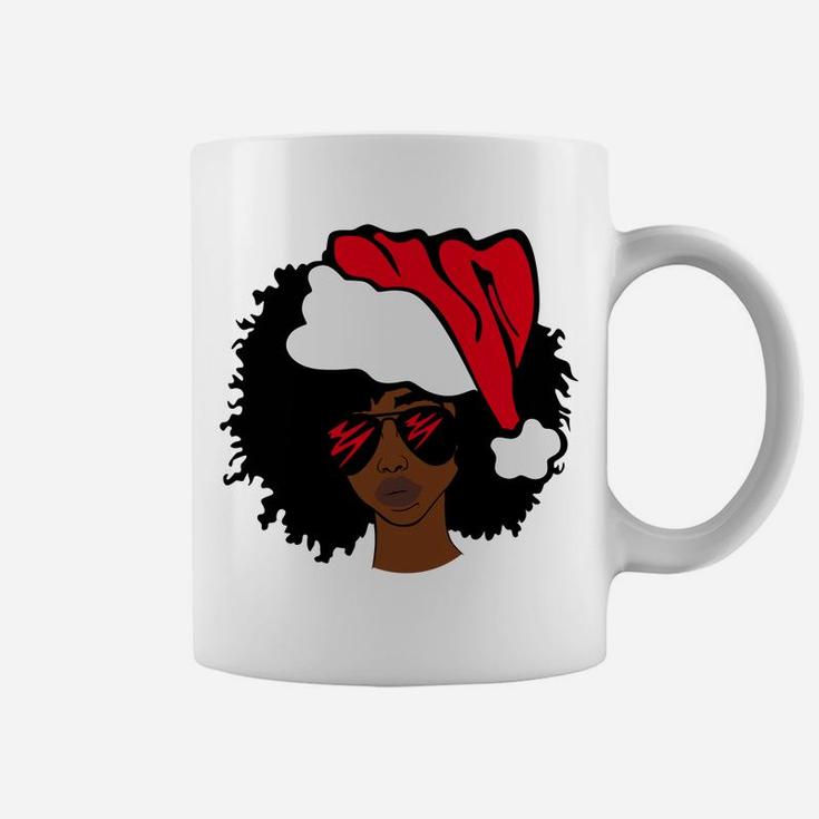 American African Christmas Santa Claus Sweatshirt Coffee Mug