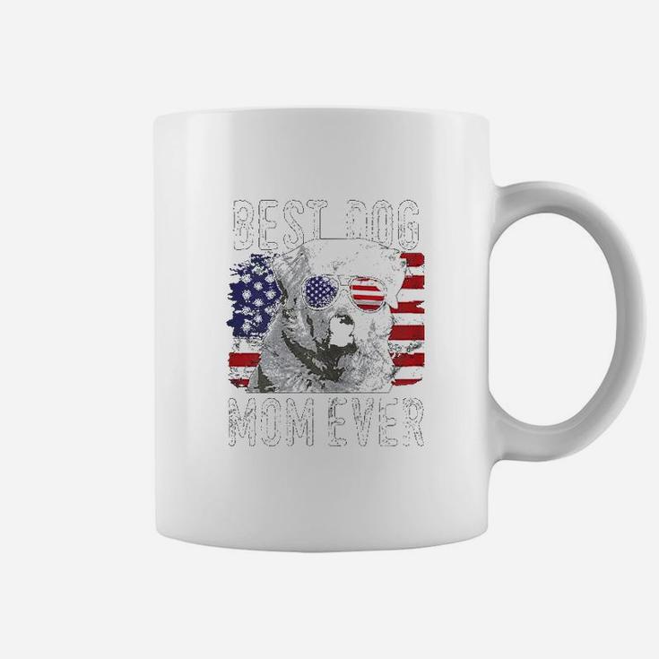 American Flag Best Dog Mom Ever Great Pyrenees Usa Coffee Mug