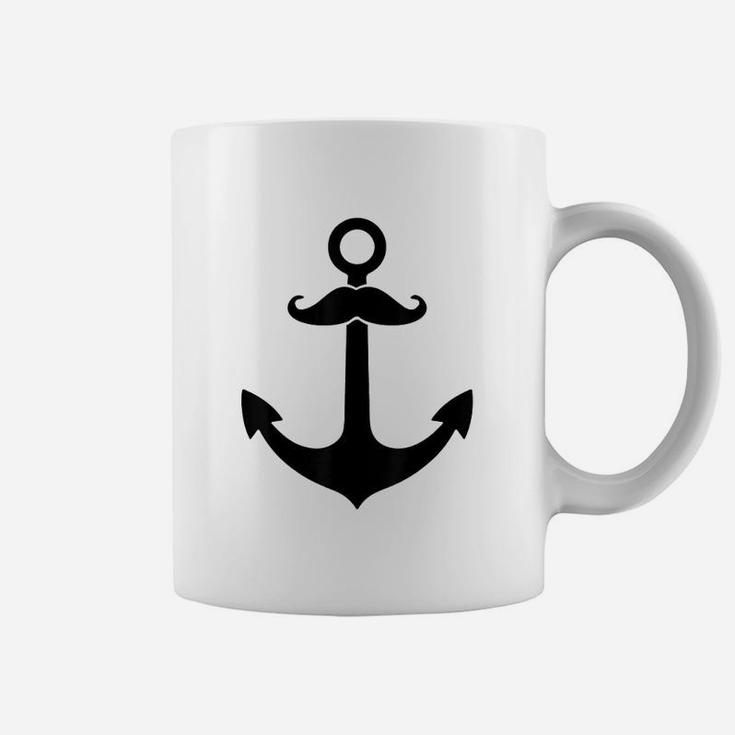 Anchor With A Mustache Coffee Mug