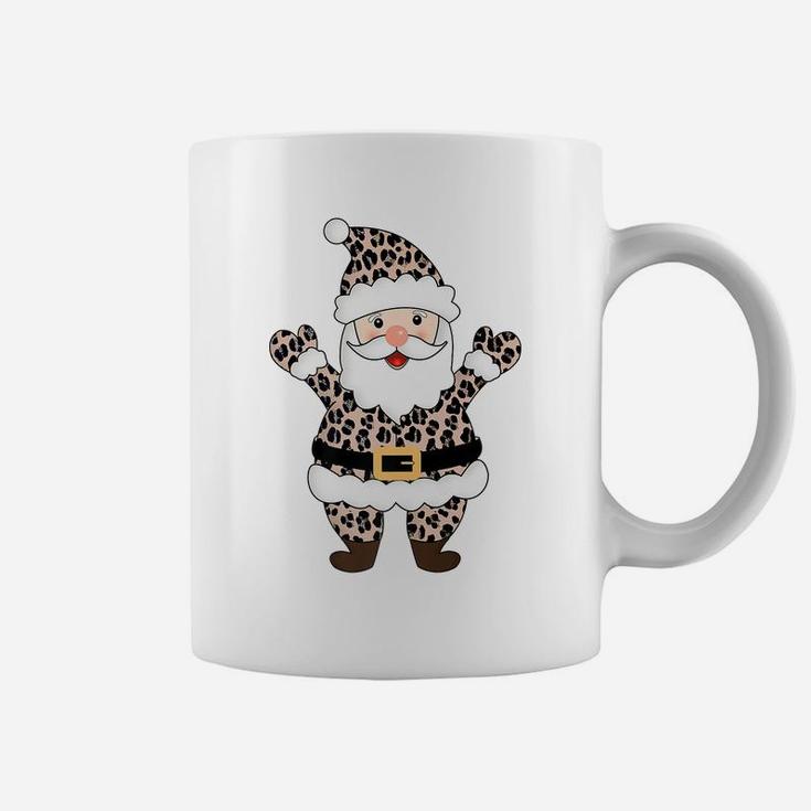 Animal Leopard Print Santa Claus Pattern Christmas Xmas Gift Coffee Mug