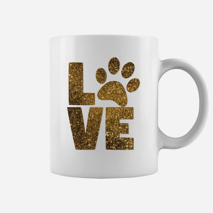 Animal Lover Dog Cat Paw, Pet Rescue Love Best Friend Gift Coffee Mug