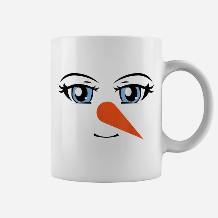 Anime Cute Snowman Girl Funny Christmas Costume Coffee Mug
