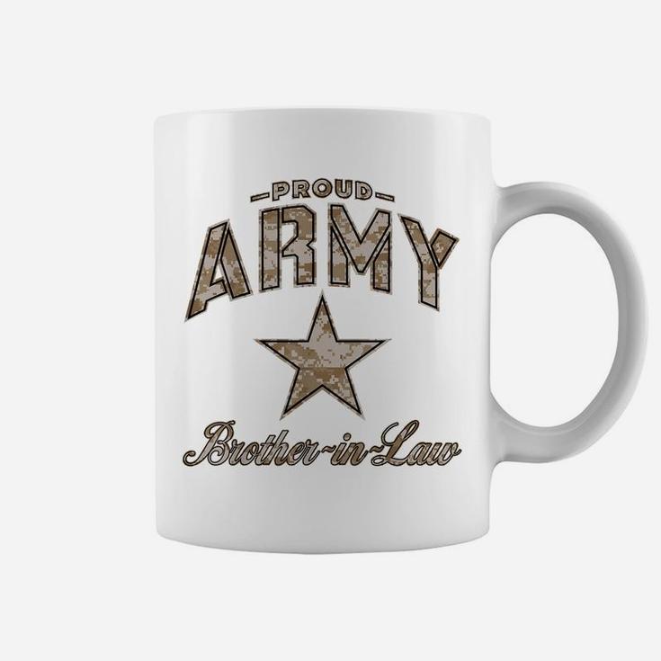 Army Brother-In-Law Shirts For Men And Boys Camo Coffee Mug