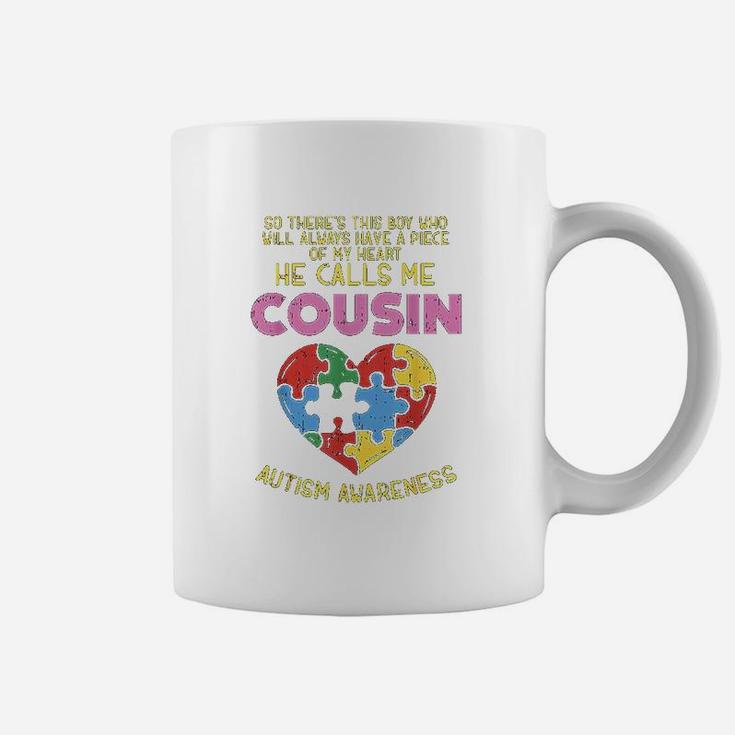 Awareness Cousin Piece Of My Heart Boy Girl Coffee Mug