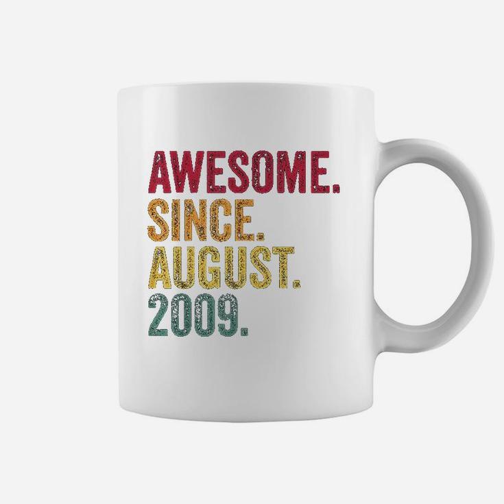 Awesome Since August 2009 11Th Birthday Gift Vintage Retro Coffee Mug
