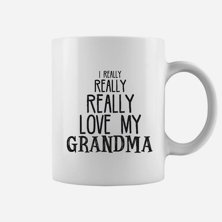Baby Really Really Love My Grandma Cute Coffee Mug