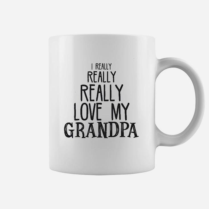 Baby Really Really Love My Grandpa Cute Funny Coffee Mug