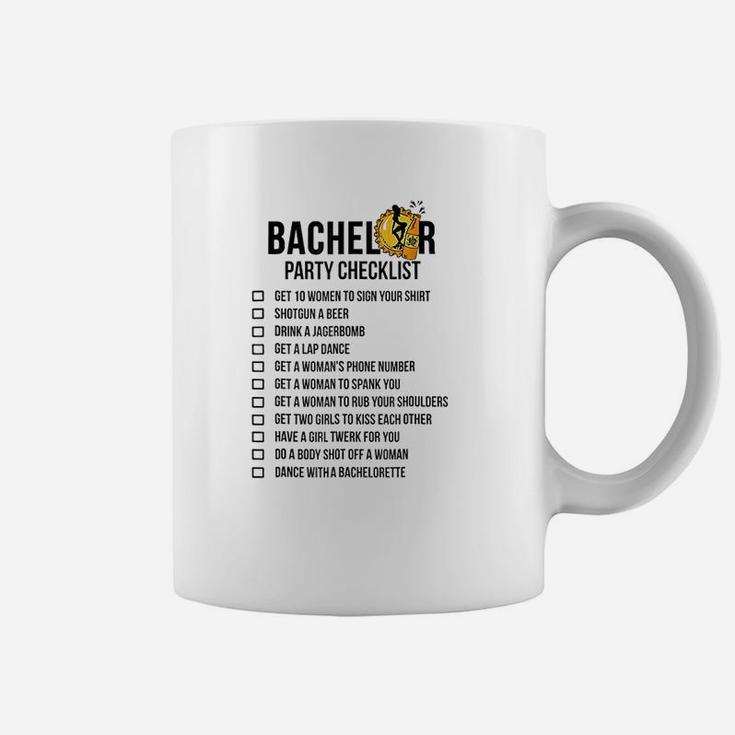 Bachelor Party Checklist Getting Married Coffee Mug