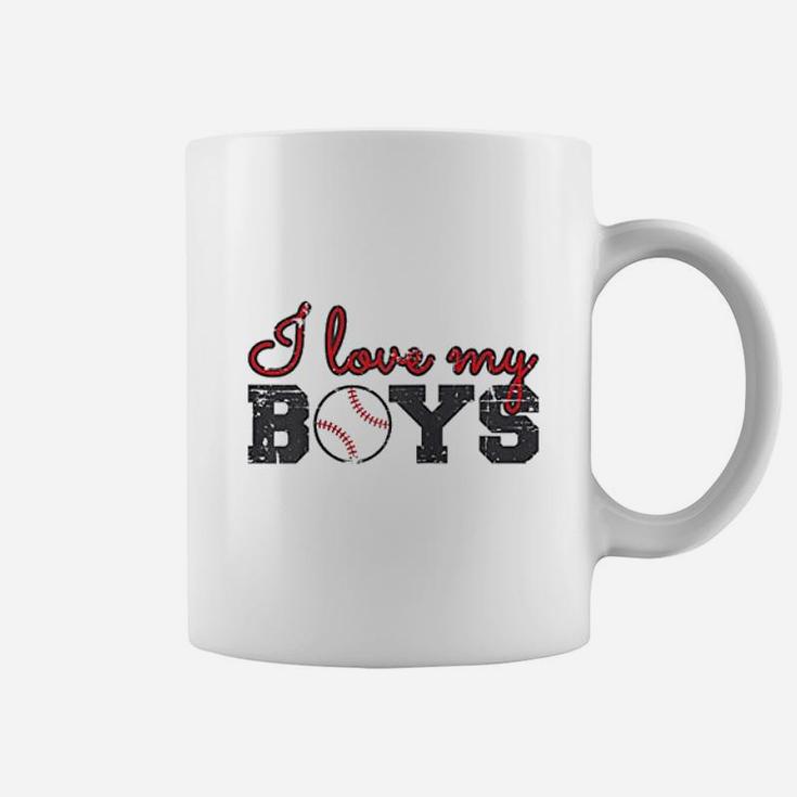 Baseball Mom  I Love My Boys Coffee Mug