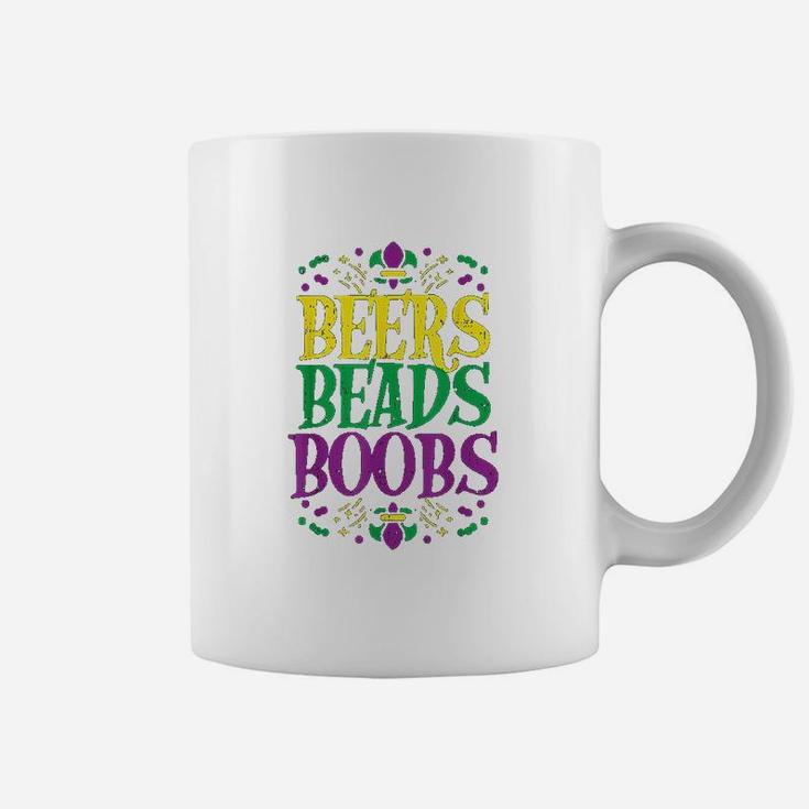Beads Bobs Funny Mardi Gras Carnival Men Boyfriend Coffee Mug
