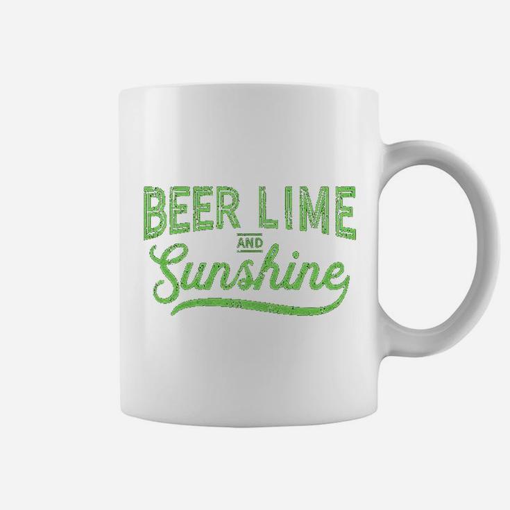 Beer Lime And Sunshin Tshirt Funny Cinco De Mayo Summer Bbq Coffee Mug