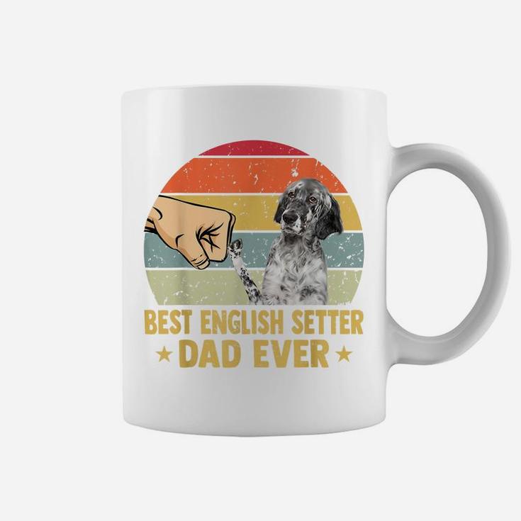 Best English Setter Dad Ever Retro Vintage Father Day Coffee Mug