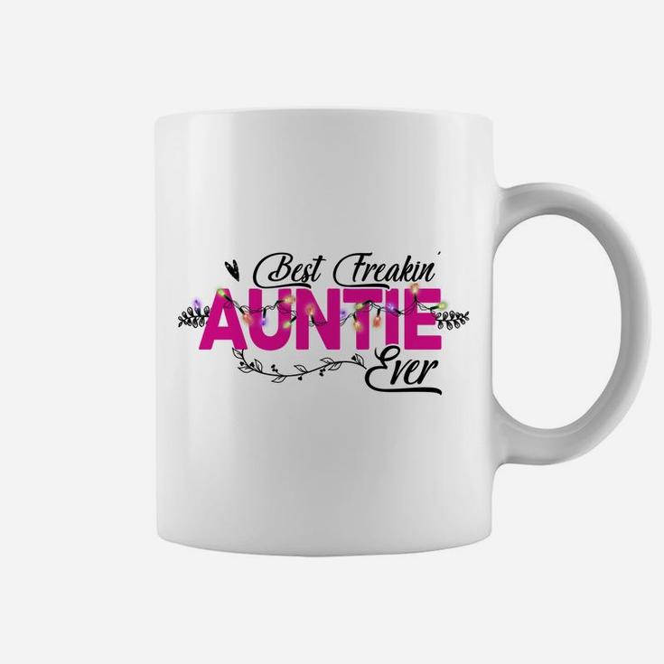 Best Freakin' Auntie Ever Light Christmas Coffee Mug