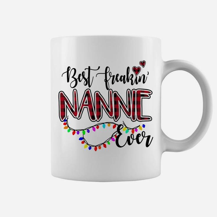 Best Freakin' Nannie Ever Christmas - Grandma Gift Coffee Mug