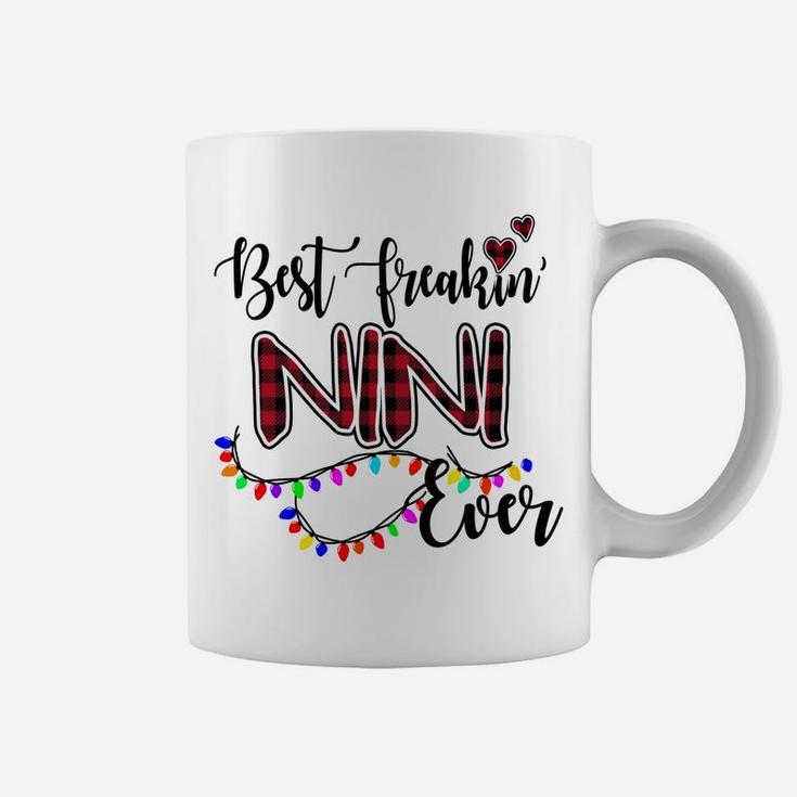 Best Freakin' Nini Ever Christmas - Grandma Gift Sweatshirt Coffee Mug