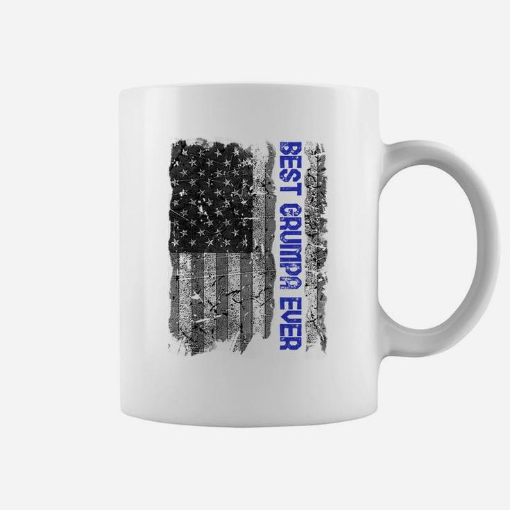 Best Grumpa Ever Us Flag Grandpa Father's Day Papa Gift Coffee Mug