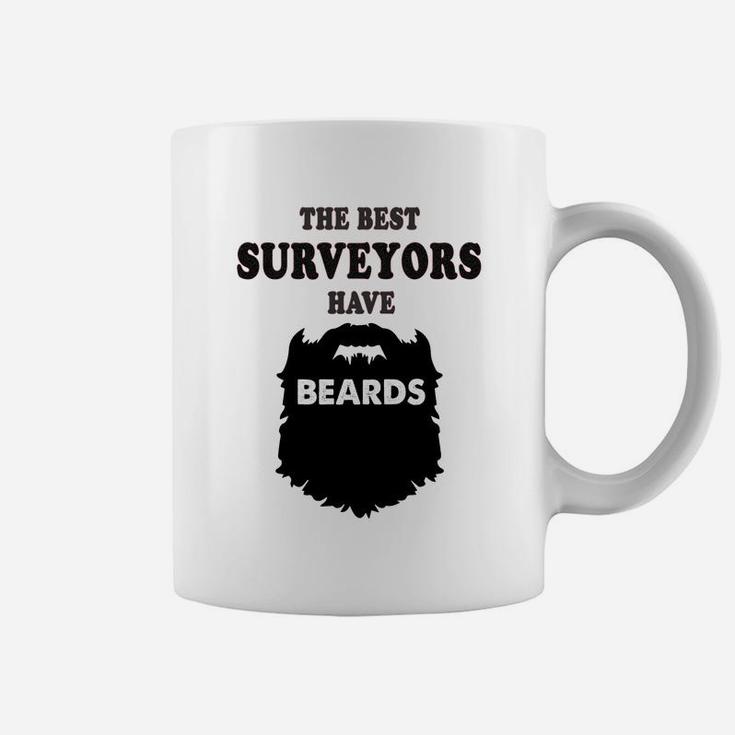 Best Surveyor Premium Beards Gift Surveying Land Tee Coffee Mug