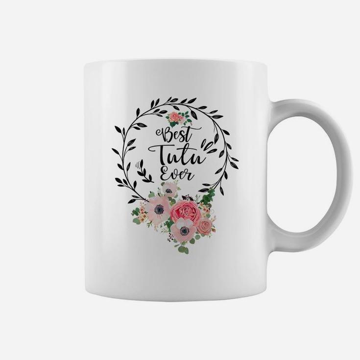Best Tutu Ever Shirt Women Flower Decor Grandma Coffee Mug