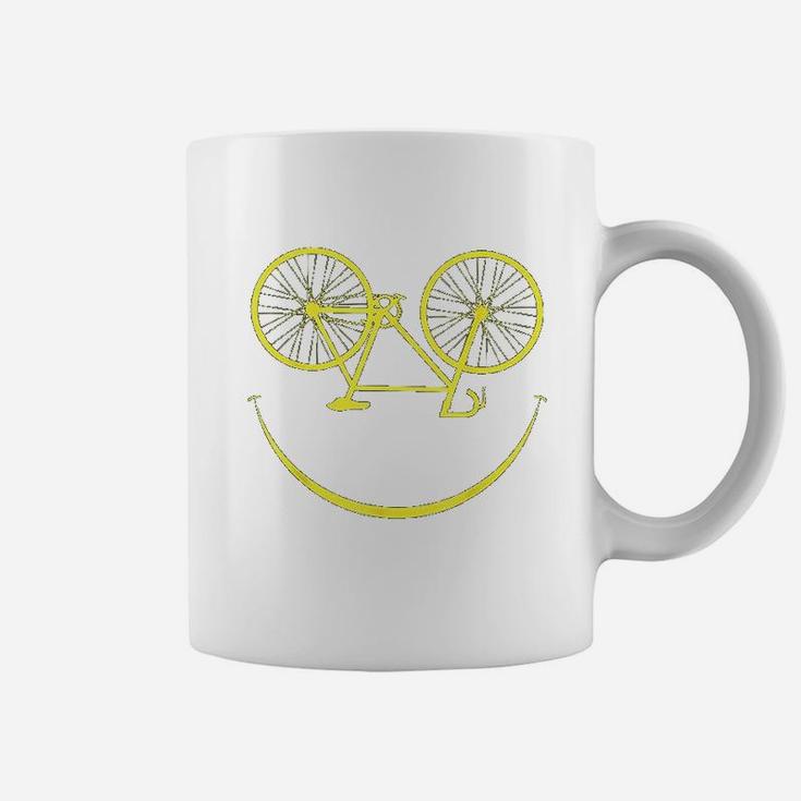 Bicycle Smiley Face Smiling Smile Cycling Bike Coffee Mug