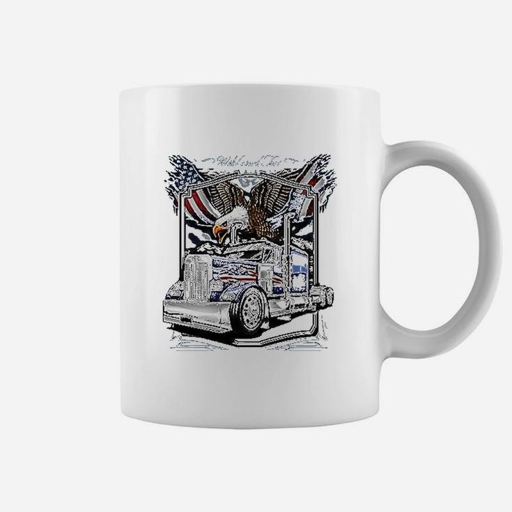Big Rig Wild And Free Truck Driver Semi Coffee Mug