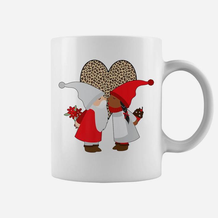 Biracial Couples Gift Valentines Ethnic Gnome Mixed Leopard Coffee Mug