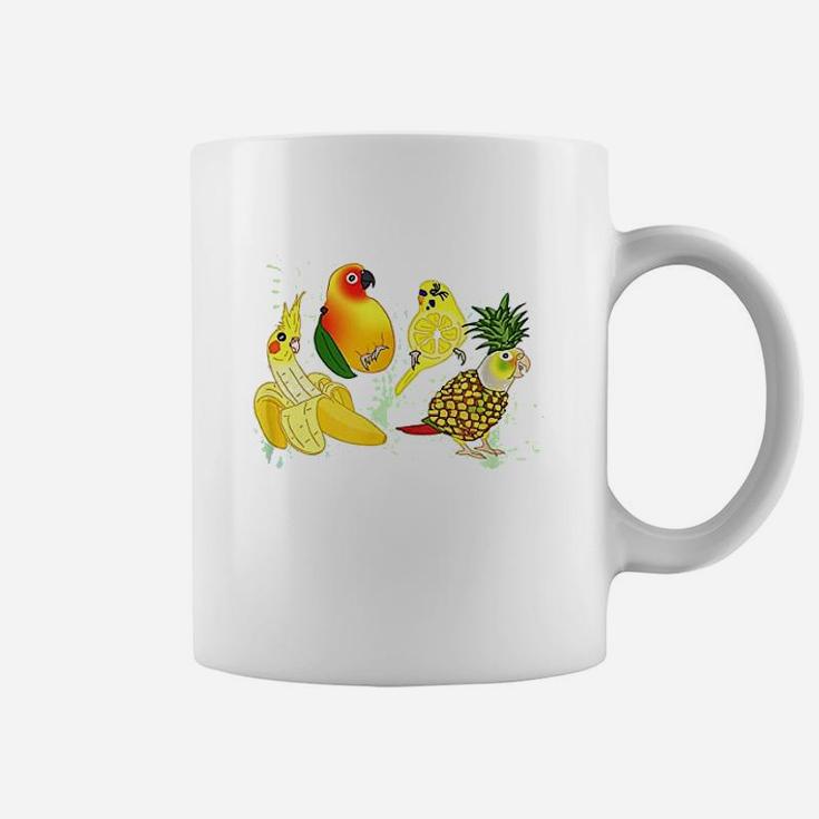 Birb Fruit Doodles Coffee Mug