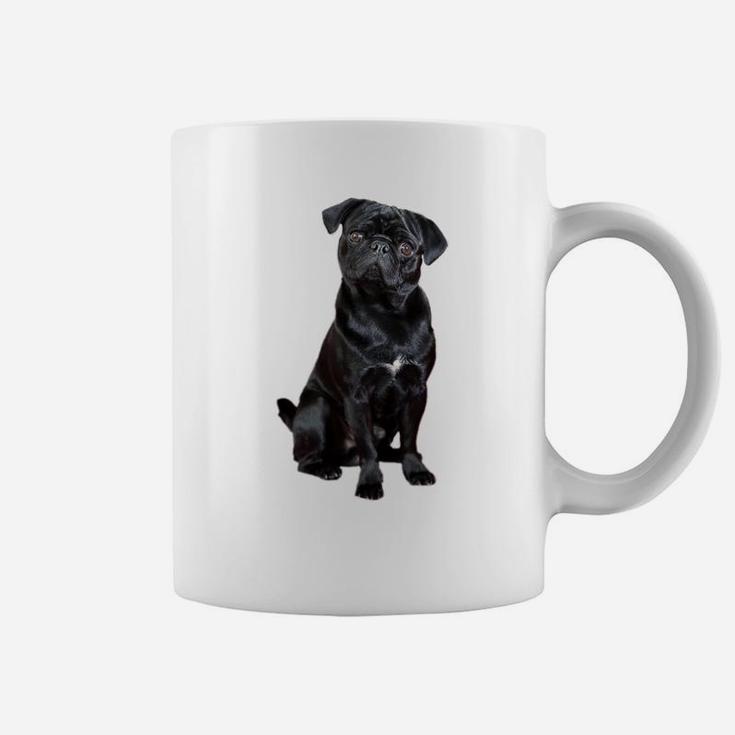 Black Pug Dog For Dog Mom Dad Funny Cute Black Pug Coffee Mug