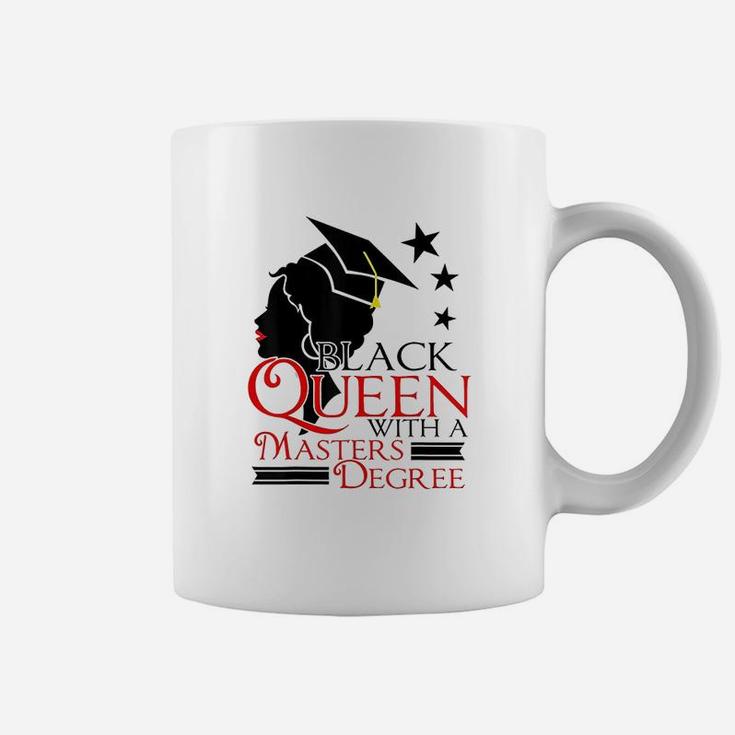 Black Queen Masters Degree Graduation Social Work Coffee Mug