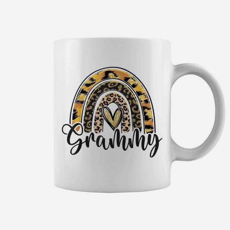 Blessed Grammy Funny Leopard Boho Rainbow Grammy Life Coffee Mug