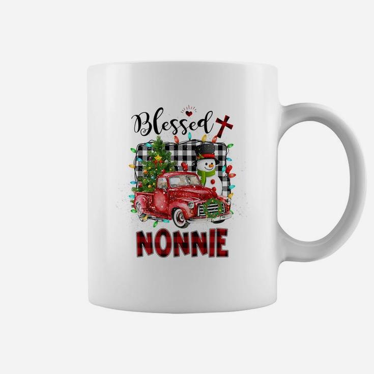 Blessed Nonnie Christmas Snowman - Grandma Gift Coffee Mug