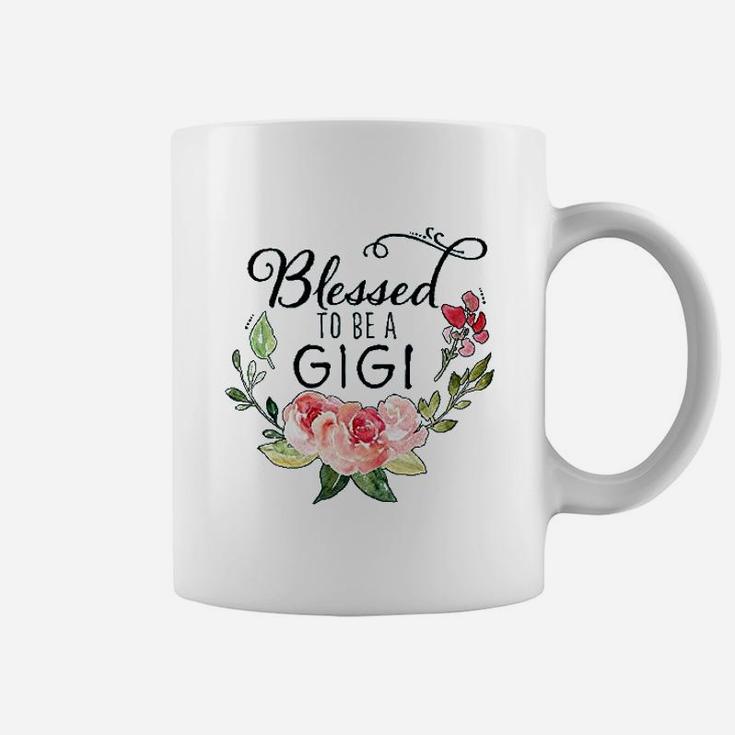 Blessed To Be A Gigi With Pink Flowers Coffee Mug