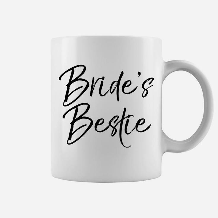 Bride's Bestie Wedding Best Friend Maid Of Honor Coffee Mug