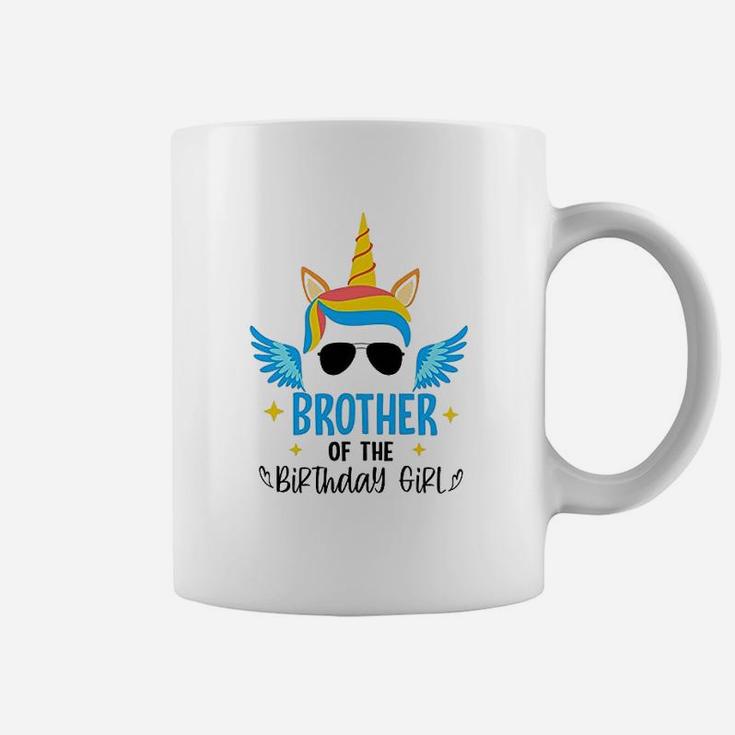Brother Of The Birthday Girl Unicorn Graphic Coffee Mug