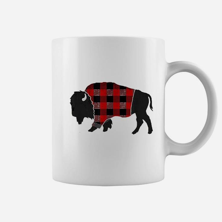 Buffalo Plaid Bison Red And Black Coffee Mug