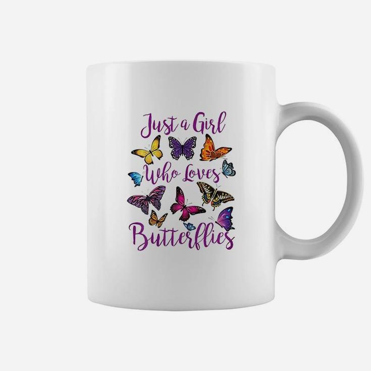 Butterfly Collection Just A Girl Who Loves Butterflies Coffee Mug