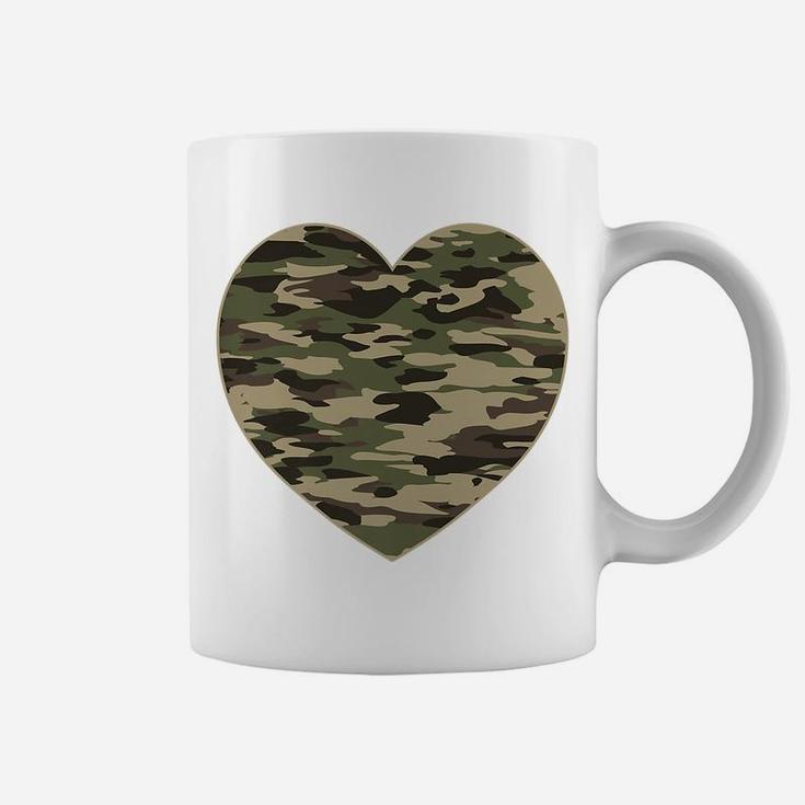 Camo Heart Valentines Day Gifts Camoflauge Military Tactical Coffee Mug