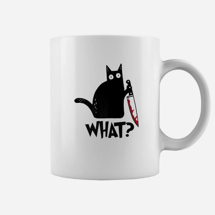Cat What Black Cat Coffee Mug