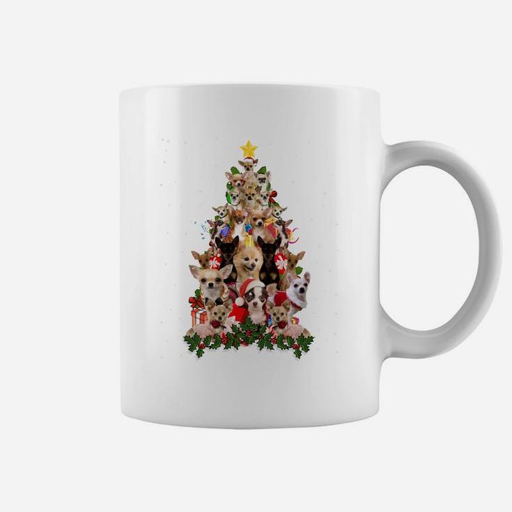 Chihuahua Christmas Tree Xmas Gift For Chihuahua Dogs Lover Coffee Mug