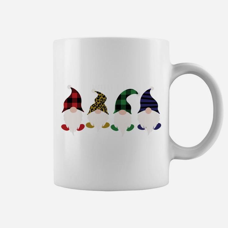 Chillin With My Gnomies Christmas Plaid Leopard Gnomes Sweatshirt Coffee Mug