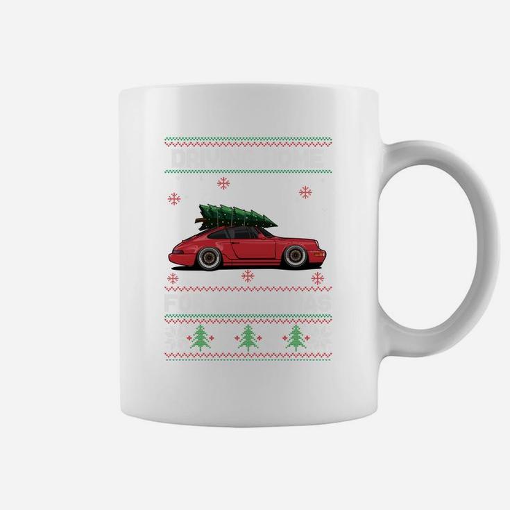 Christmas Tree Oldtimer Car Xmas Ugly Sweater Pullover Look Sweatshirt Coffee Mug