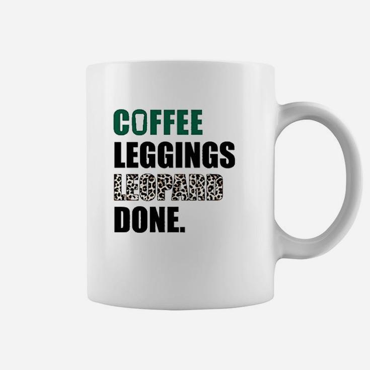 Coffee Leggings Leopard Done Coffee Mug