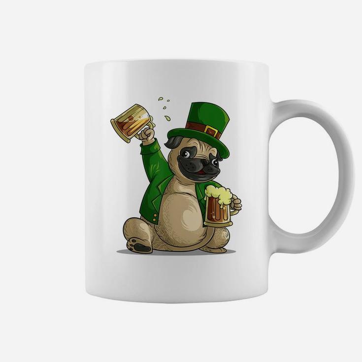 Cool Irish Leprechaun Pug St Patrick's Day Shirt Funny Gift Coffee Mug