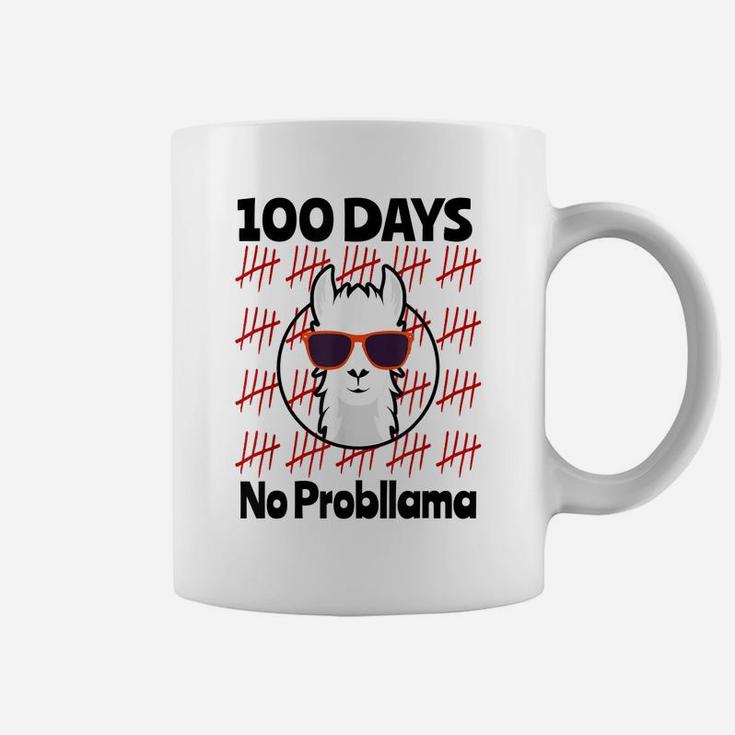 Cool Llama Happy 100Th Day Of School Boys Kids Funny Gift Coffee Mug