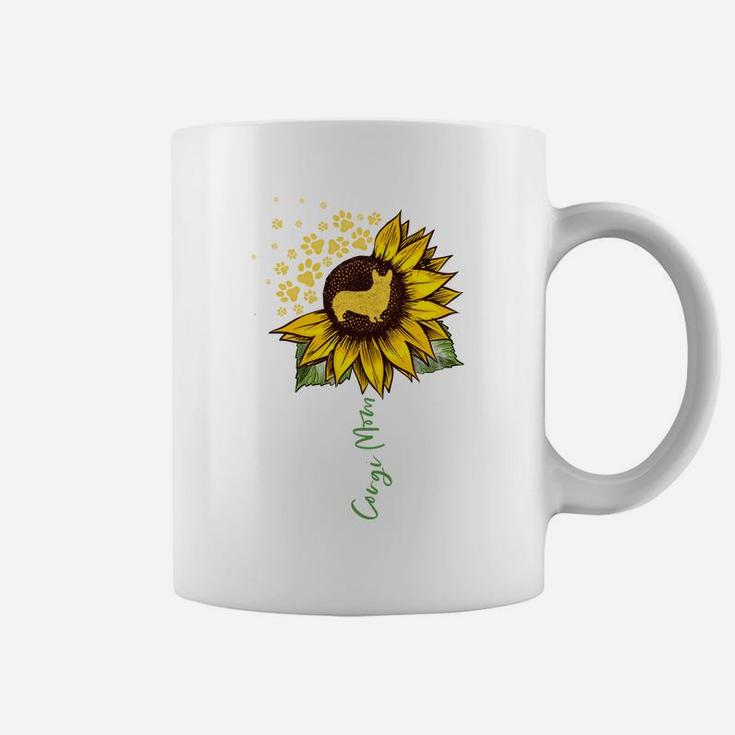 Corgi Mom Sunflower Corgi Lover Gifts Dog Mom Mama Coffee Mug