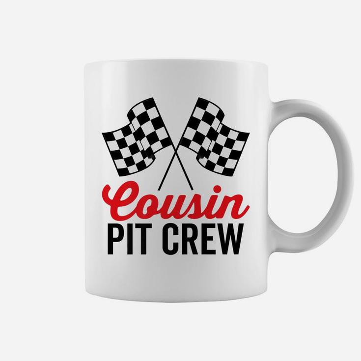 Cousin Pit Crew For Racing Family Party Funny Team Costume Coffee Mug
