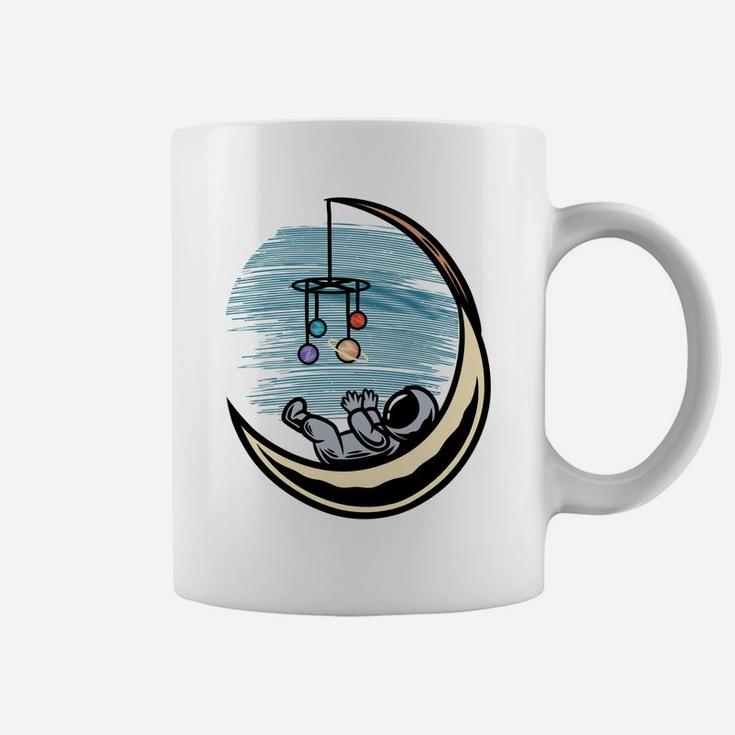 Cute Baby Astronaut With Planets Outer Space Moon Theme Sweatshirt Coffee Mug